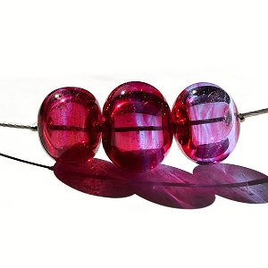 Náhrdelník Růžové bublinky - s dutými vinutými perlemi