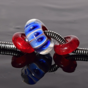 Tana -  vinutá perle s velkým průvlekem pro náramky