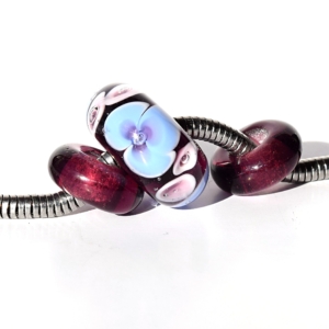 Anna -  vinutá perle s velkým průvlekem pro náramky