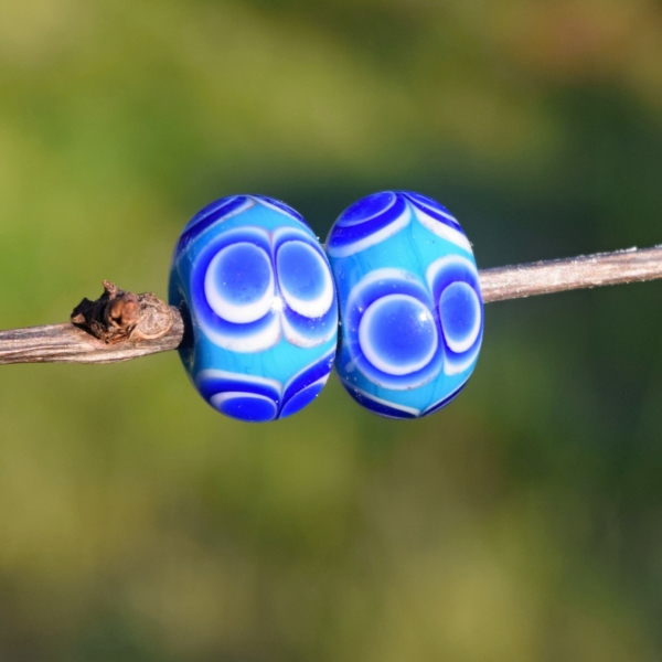 Keltský korálek s dvojitými očky - replika Štramberk - nález Šipka - Celtic beads