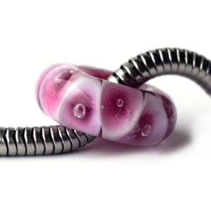 Tanya - vinutá perle s velkým průvlekem pro náramky BHB - handmade lampwork beads Tanya big hole beads